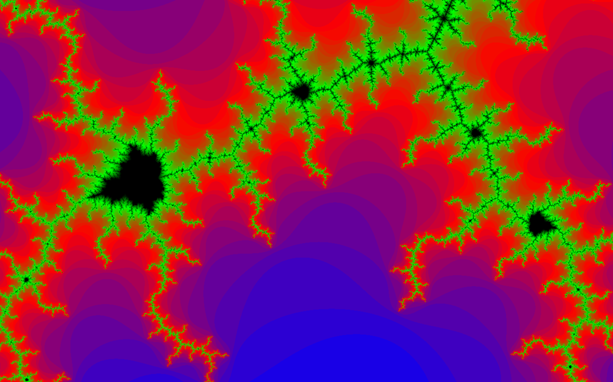 Colorful MandelbrotSet renderer output