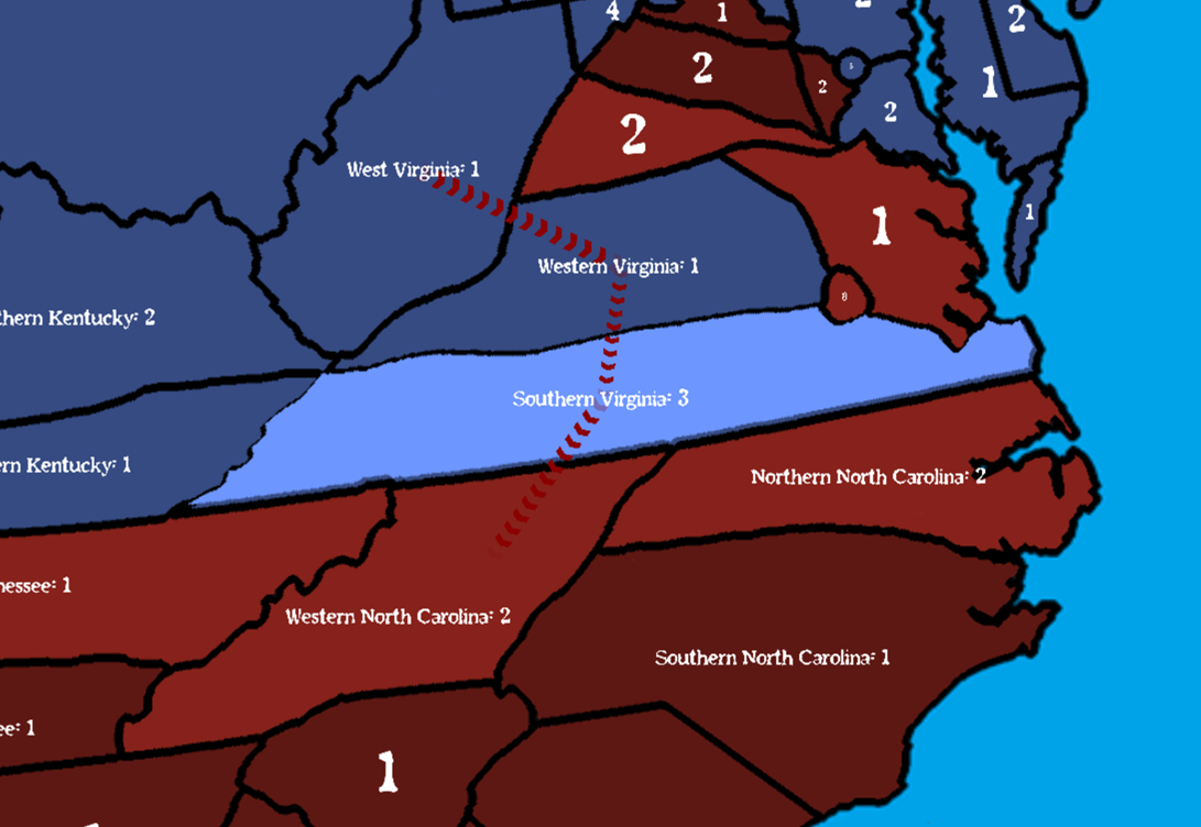 APUSH Risk Civil War map